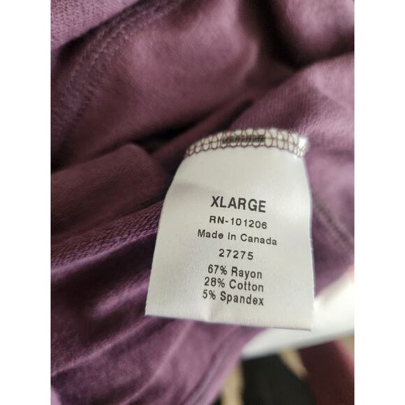 Soft Surroundings Cristobal Tunic sz XL bamboo kangaroo pocket purple cozy soft - Picture 7 of 10